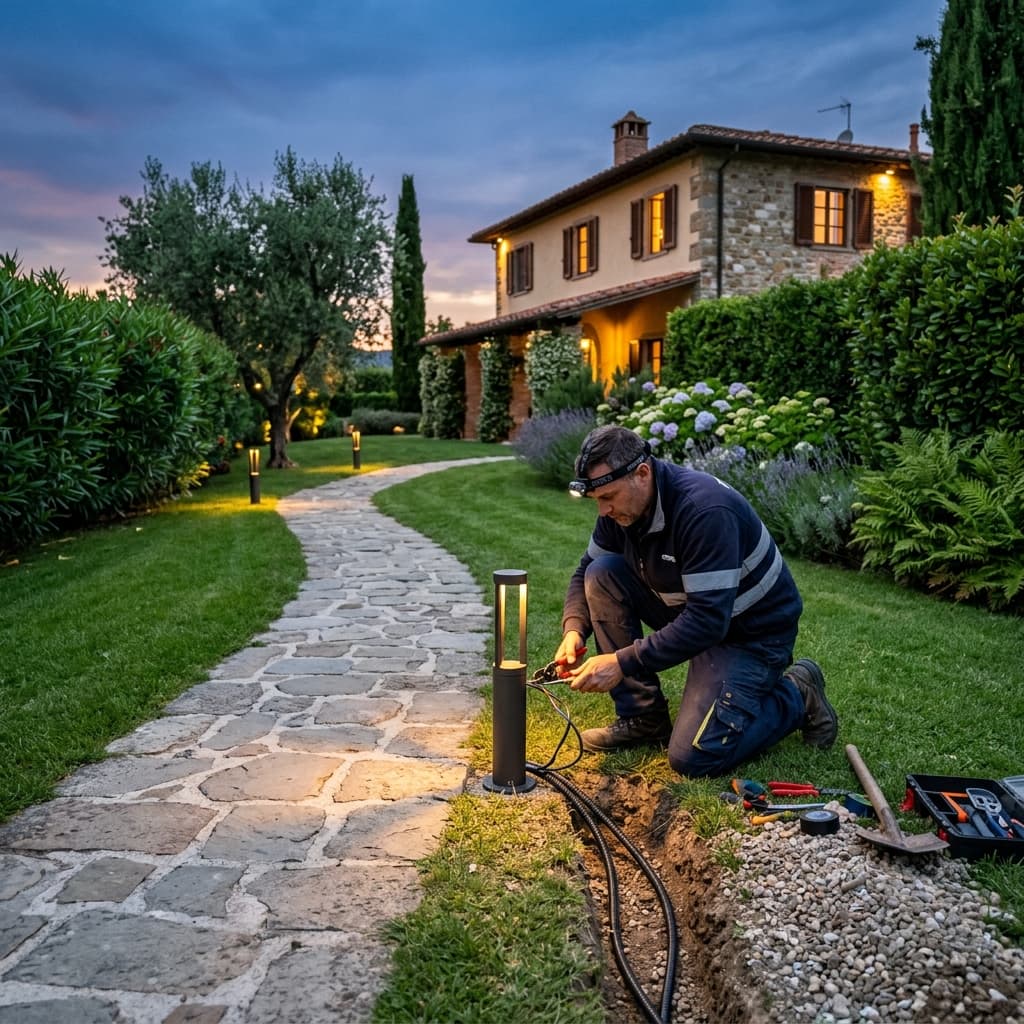 Elettricista professionista a Ciriè durante un intervento